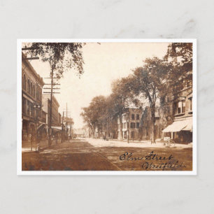 Postal Westfield NJ, Nueva Jersey, Elm St View, Vintage