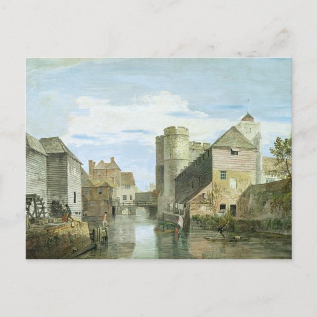 Postal Westgate, Canterbury (color de cuerpo en papel) (Anverso)