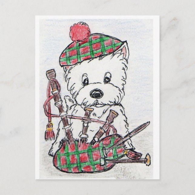 Postal Westie Bagpipes (Anverso)