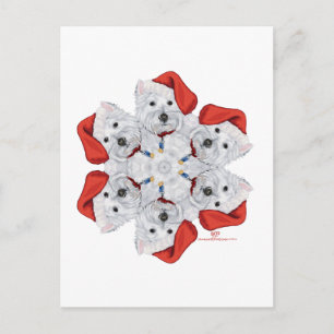 Postal Westie Copo de Nieve