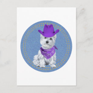 Postal Westie Vaquero en Denim
