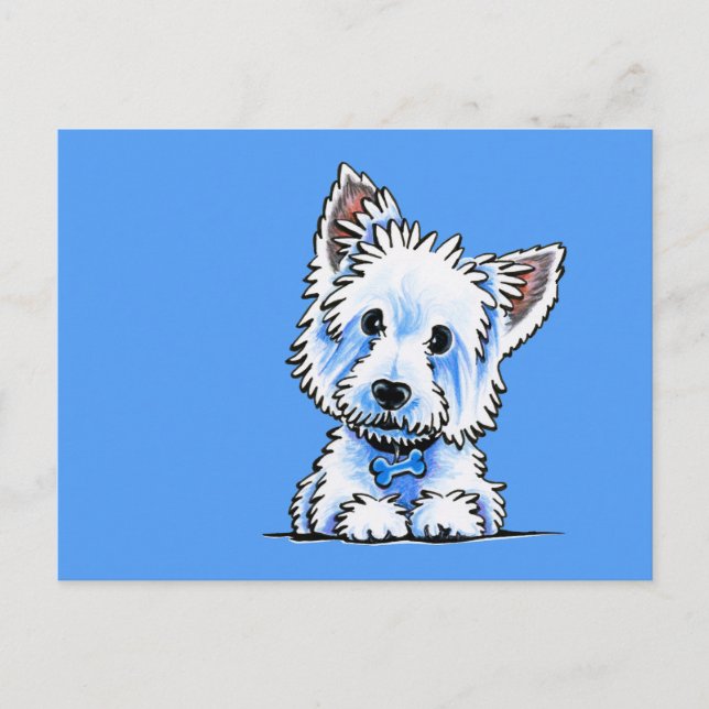 Postal Westie Wesley (Anverso)