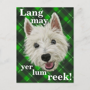 Postal Westie Wisdom. ¡Lang puede ser tu barriada!