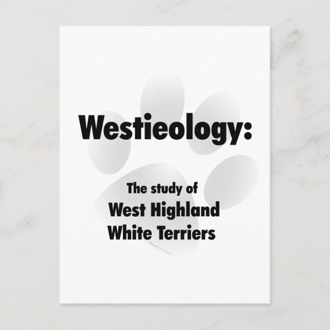 Postal Westieología (Anverso)