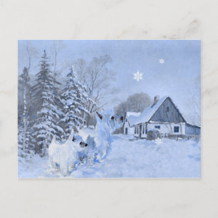 Postal Westies aman el invierno