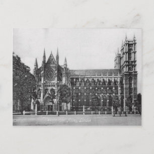 Postal Westminster Abbey London Vintage Postcard