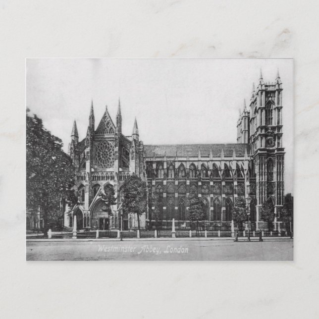 Postal Westminster Abbey London Vintage Postcard (Anverso)