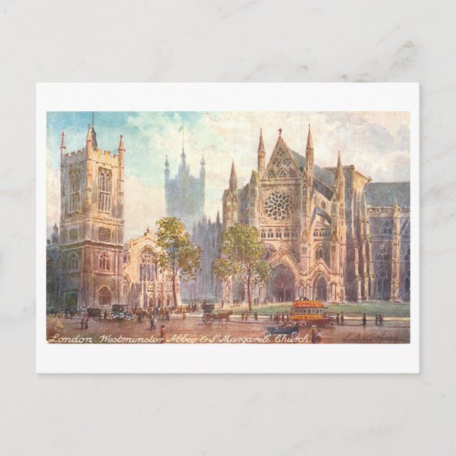 Postal Westminster Abbey London Vintage Postcard (Anverso)