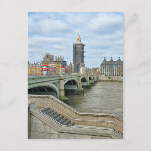 Postal Westminster Bridge, London UK Postcard