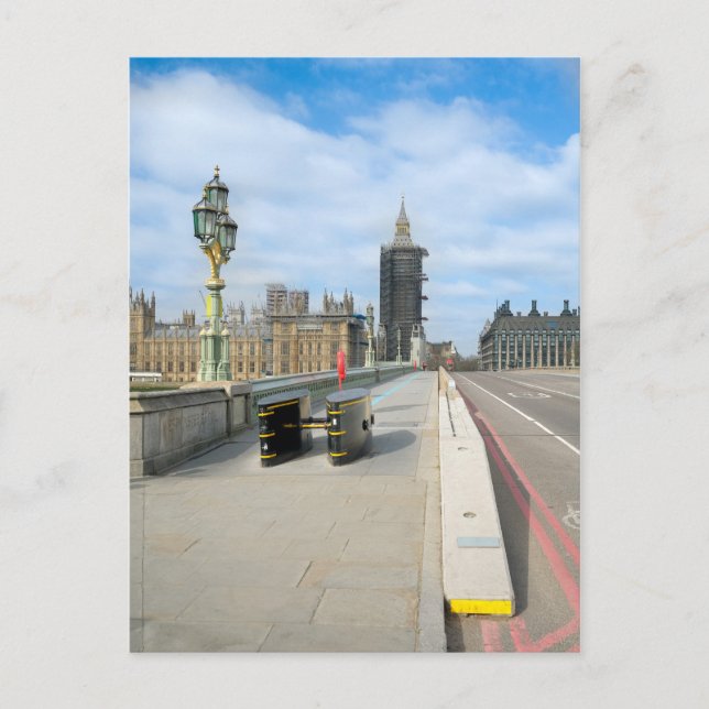 Postal Westminster Bridge, London UK Postcard (Anverso)