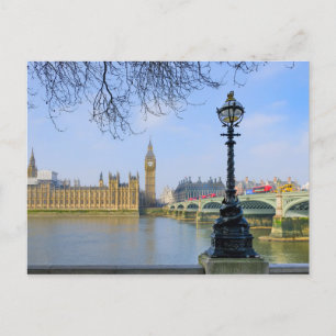 Postal Westminster Bridge y Big Ben, Londres Reino Unido