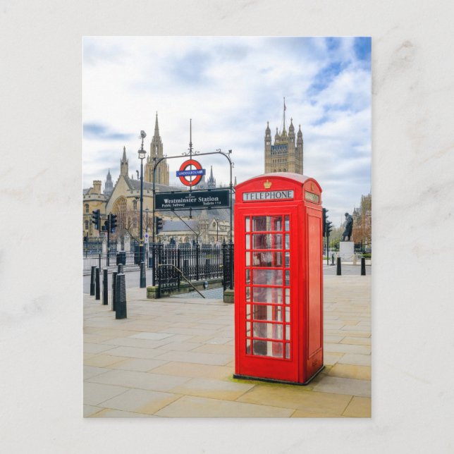 Postal Westminster, London UK Postcard (Anverso)