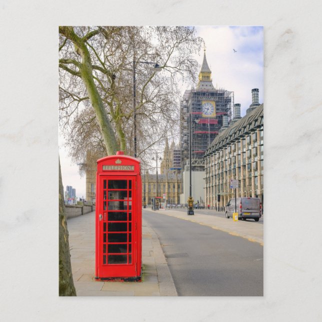 Postal Westminster y Big Ben, London UK Postcard (Anverso)