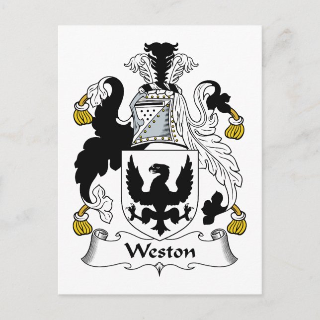 Postal Weston Family Crest (Anverso)
