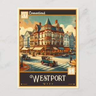 Postal Westport, Connecticut Vintage