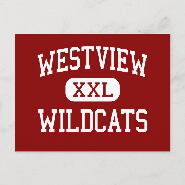 Postal Westview - Wildcats - High - Portland Oregon (Anverso)