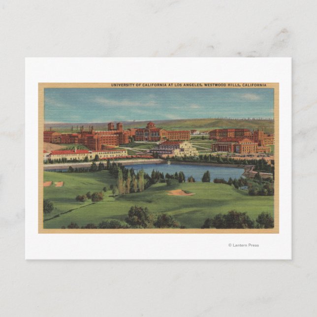 Postal Westwood Hills, CA - Vista del campus U.C.L.A. (Anverso)