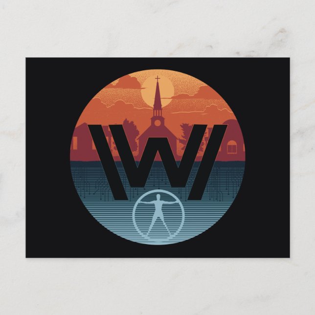 Postal Westworld | Logo de la iglesia Escalante (Anverso)