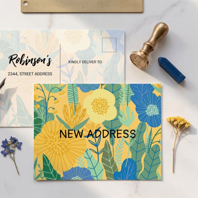 Postal  We've moved, chic, change of address announcement (Subido por el creador)