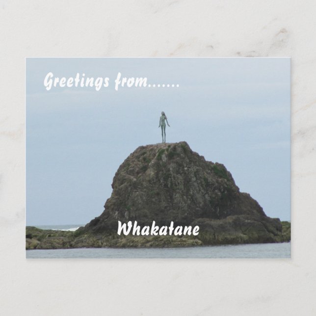 Postal Whakatane, BOP, Nueva Zelandia (Anverso)
