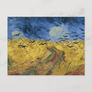 Postal Wheatfield con Crows (F779)Van Gogh Bella Artes