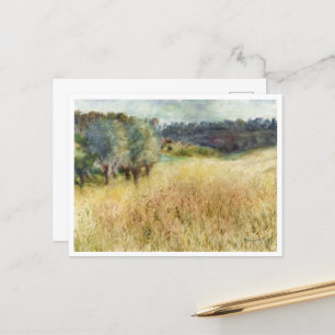 Postal Wheatfield por Auguste Renoir