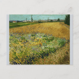 Postal Wheatfield por Vincent Van Gogh