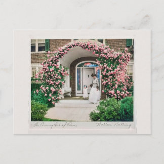 Postal Where flowers bloom so does hope. 