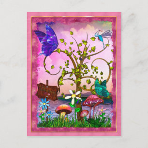 Postal Whimsey Gardens Fantasy Art