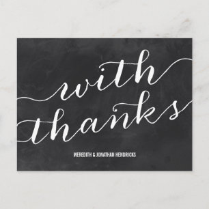 Postal Whimsical Chalkboard Gracias