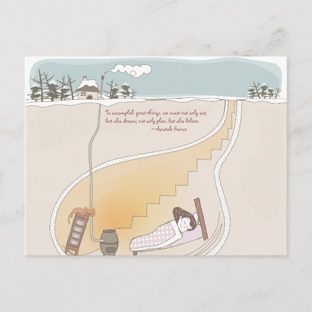 Postal Whimsical Dreamscape 10 Postcard (Anverso)