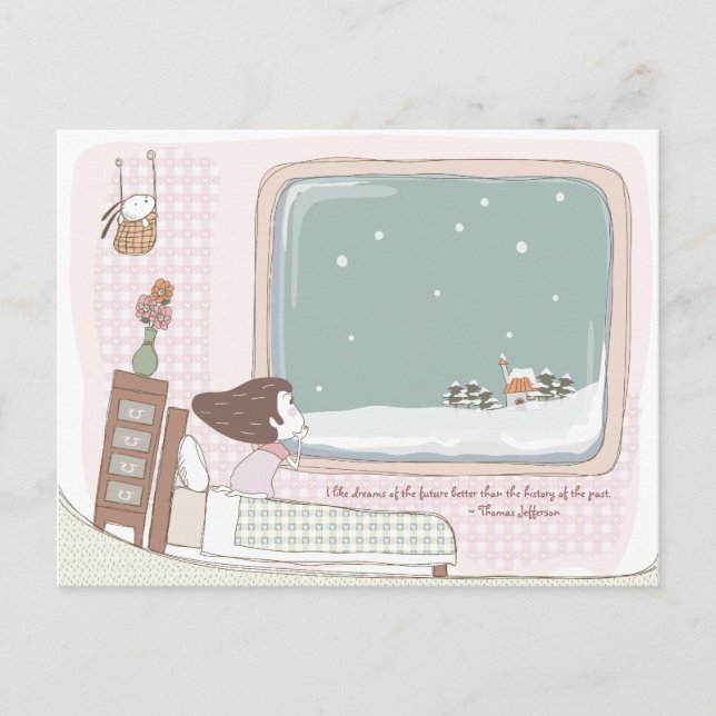 Postal Whimsical Dreamscape 12 Postcard (Anverso)