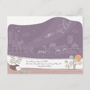Postal Whimsical Dreamscape 1 Postcard