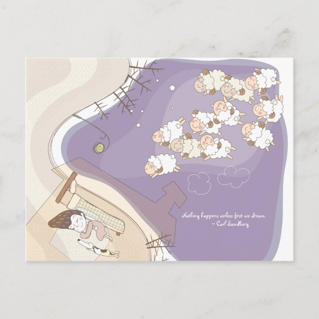 Postal Whimsical Dreamscape 3 Postcard (Anverso)