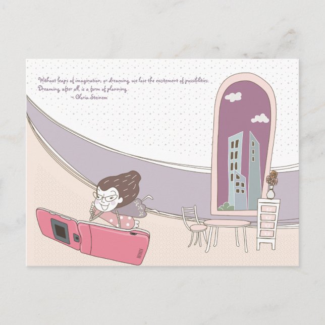 Postal Whimsical Dreamscape 6 Postcard (Anverso)