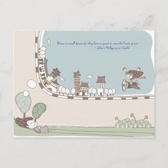 Postal Whimsical Dreamscape 7 Postcard (Anverso)