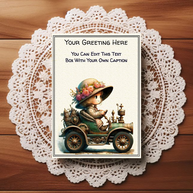 Postal Whimsical Everyday Sentiment Steampunk Art   (Subido por el creador)