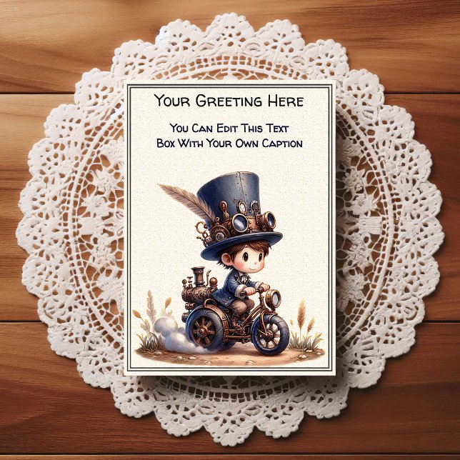 Postal Whimsical Everyday Sentiment Steampunk Art   (Subido por el creador)