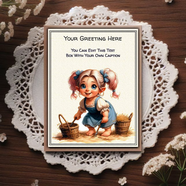 Postal Whimsical Everyday Sentiment Storybook Art   (Subido por el creador)