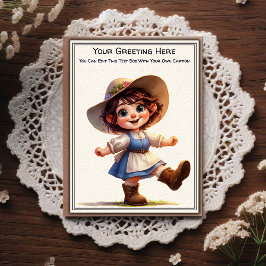 Postal Whimsical Everyday Sentiment Storybook Art  