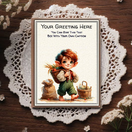 Postal Whimsical Everyday Sentiment Storybook Art  