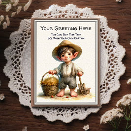 Postal Whimsical Everyday Sentiment Storybook Art  