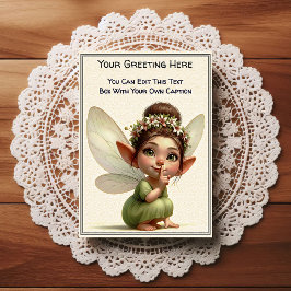 Postal Whimsical Everyday Sentiment Storybook Fairy