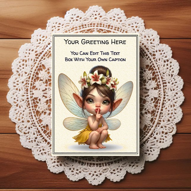 Postal Whimsical Everyday Sentiment Storybook Fairy (Subido por el creador)