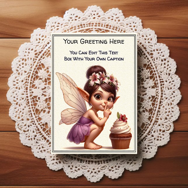 Postal Whimsical Everyday Sentiment Storybook Fairy (Subido por el creador)