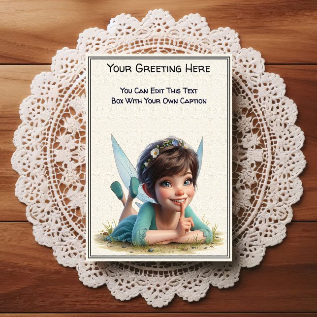 Postal Whimsical Everyday Sentiment Storybook Fairy (Subido por el creador)