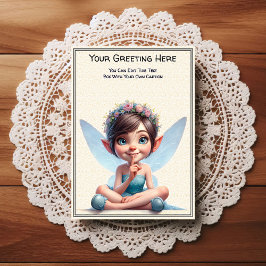 Postal Whimsical Everyday Sentiment Storybook Fairy