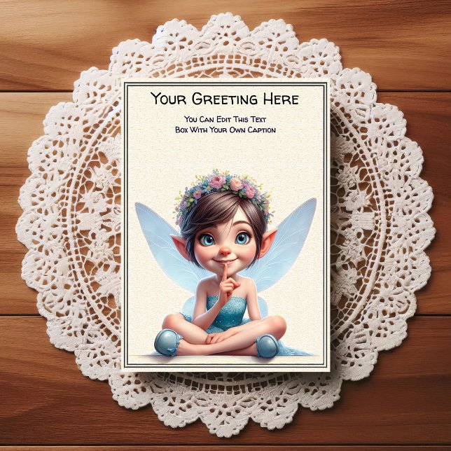 Postal Whimsical Everyday Sentiment Storybook Fairy (Subido por el creador)