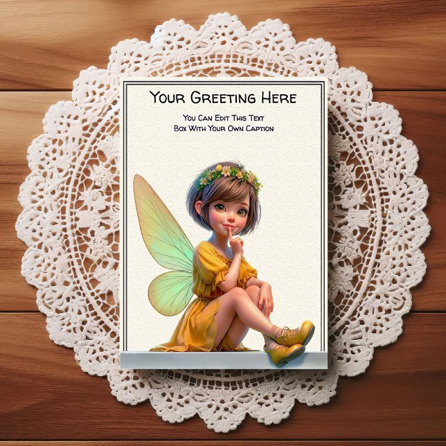 Postal Whimsical Everyday Sentiment Storybook Fairy (Subido por el creador)