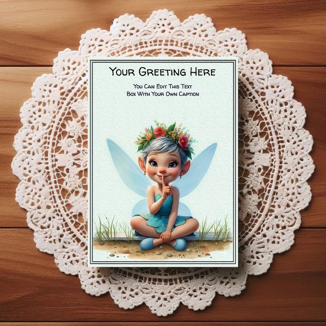 Postal Whimsical Everyday Sentiment Storybook Fairy (Subido por el creador)